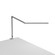 Z-Bar Gen 4 LED Desk Lamp in Silver (240|ZBD3100-D-SIL-2CL)