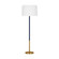 Monroe One Light Floor Lamp in Burnished Brass (454|KST1051BBSCRL1)