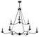 Sawyer Nine Light Chandelier in Forged Iron (67|F6309-FOR)