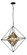 Epic Four Light Chandelier in Textured Iron (67|F5325-TRN)