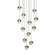 Grapes LED Pendant in Brass (69|2917.14-MED)