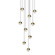 Grapes LED Pendant in Brass Finish (69|2916.14-SML)