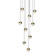 Grapes LED Pendant in Brass (69|2916.14-SML)