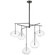Lomme LED Chandelier in Gun Metal (268|CD 5025GM-CG)