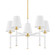 Banyan Five Light Chandelier in Aged Brass (428|H759805-AGB/SWH)