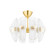 Hilo Eight Light Semi Flush Mount in Aged Brass (70|9122-AGB)