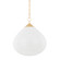 Semilla One Light Pendant in Vintage Brass (68|362-18-VB)