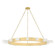 Citrine LED Chandelier in Vintage Brass (68|342-49-VB)