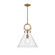 Emerson One Light Pendant in Aged Gold/Clear Glass (452|PD412514AGCL)