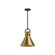 Emerson One Light Pendant in Matte Black/Aged Gold (452|PD412011MBAG)