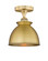 Edison One Light Semi-Flush Mount in Brushed Brass (405|616-1F-BB-M14-BB)