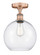 Edison One Light Semi-Flush Mount in Antique Copper (405|616-1F-AC-G122-10)
