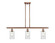 Ballston Three Light Island Pendant in Antique Copper (405|516-3I-AC-G804) Ballston Three Light Island Pendant in Antique Copper (405|516-3I-AC-G804)