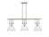 Downtown Urban Three Light Island Pendant in Satin Nickel (405|411-3I-SN-G411-10SDY)