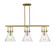 Downtown Urban Three Light Island Pendant in Brushed Brass (405|411-3I-BB-G411-10SDY)