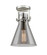 Downtown Urban One Light Semi-Flush Mount in Brushed Satin Nickel (405|411-1F-SN-G411-8SM)