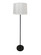 Sawyer One Light Floor Lamp in Black/Satin Nickel (30|S500-BLKSN)