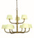 Emma Nine Light Foyer Chandelier in Brushed Brass (8|5759 BR)