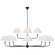 Piaf LED Chandelier in Aged Iron and Ebonized Oak (268|TOB 5458AI/EBO-L)