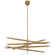 Rousseau LED Chandelier in Antique-Burnished Brass (268|KW 5587AB-CG)