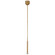 Rousseau LED Pendant in Antique-Burnished Brass (268|KW 5586AB-CG)