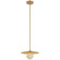 Pertica LED Pendant in Mirrored Antique Brass (268|KW 5525MAB-ALB)
