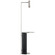 Alma LED Floor Lamp in Polished Nickel and Black Marble (268|KW 1612PN/BM)