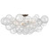 Talia LED Flush Mount in Burnished Silver Leaf and Clear Swirled Glass (268|JN 4114BSL/CG)