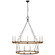 Darlana Wrapped LED Chandelier in Aged Iron and Natural Rattan (268|CHC 5882AI/NRT)