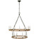 Darlana Wrapped LED Chandelier in Aged Iron and Natural Rattan (268|CHC 5880AI/NRT)