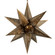 Star Of The East Three Light Chandelier in Old World Brass (68|302-73-OWB)
