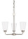 Kerrville Three Light Chandelier in Brushed Nickel (1|3115203EN3-962)