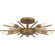 Quoizel Semi-Flush Mount Five Light Semi Flush Mount in Weathered Brass (10|QSF6158WS)