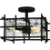 Daphne Two Light Semi Flush Mount in Matte Black (10|DPN1713MBK)