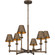Cross Six Light Chandelier in Statuary Bronze (10|CRO5026SU)