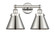 Edison Two Light Bath Vanity in Polished Nickel (405|616-2W-PN-M13-PN)