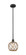 Edison One Light Mini Pendant in Matte Black (405|616-1S-BK-G122-8RB)