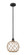 Edison One Light Mini Pendant in Matte Black (405|616-1S-BK-G122-10RB)