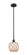 Edison One Light Mini Pendant in Matte Black (405|616-1S-BK-G121-8RB)