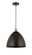 Edison One Light Mini Pendant in Black Antique Brass (405|616-1P-BAB-MBD-16-BK)