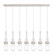 Downtown Urban Seven Light Linear Pendant in Polished Nickel (405|127-452-1P-PN-G452-4CL)