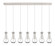 Downtown Urban Seven Light Linear Pendant in Polished Nickel (405|127-451-1P-PN-G451-5CL)