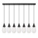 Downtown Urban LED Linear Pendant in Matte Black (405|127-450-1P-BK-G450-6SCL)