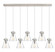 Downtown Urban Six Light Linear Pendant in Polished Nickel (405|127-410-1PS-PN-G411-8SDY)