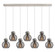 Newton Six Light Linear Pendant in Polished Nickel (405|127-410-1PS-PN-G410-8SM)