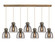Downtown Urban Seven Light Linear Pendant in Brushed Brass (405|127-410-1PS-BB-G412-8SM)