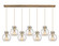 Newton Nine Light Linear Pendant in Brushed Brass (405|127-410-1PS-BB-G410-8SDY)