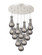 Downtown Urban 12 Light Pendant in Polished Nickel (405|126-451-1P-PN-G451-5SM)