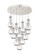 Downtown Urban LED Pendant in Polished Nickel (405|126-451-1P-PN-G451-5CL)