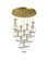 Downtown Urban LED Pendant in Brushed Brass (405|126-451-1P-BB-G451-5CL) Downtown Urban LED Pendant in Brushed Brass (405|126-451-1P-BB-G451-5CL)